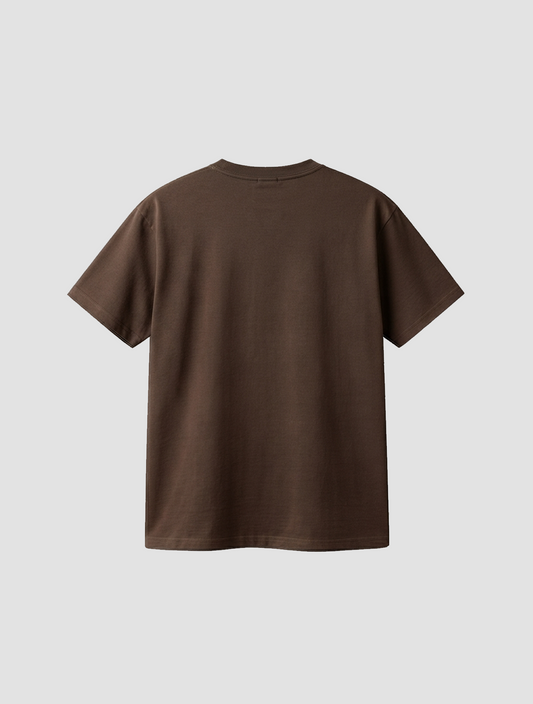Classic Everyday Brown Crewneck T-Shirt