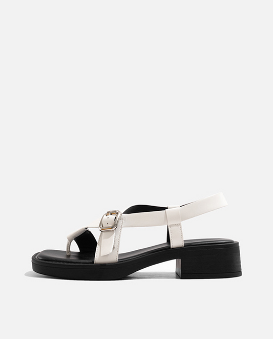 Open Toe Slip On Platforms - White - Devmax3 - Blackpink - 599000.0 - Hi!