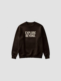 The Horizon Seeker Bold Typography Pullover