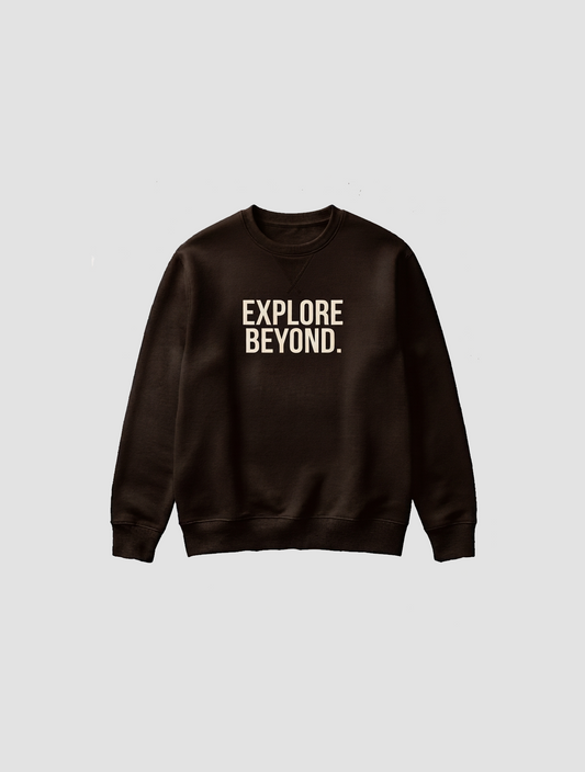 The Horizon Seeker Bold Typography Pullover