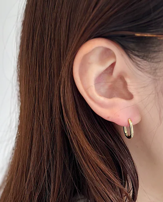 Paperclip Hoop Earrings - Devmax3 - Blackpink - 599000.0 - Hi!